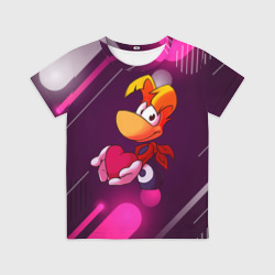 Детская футболка 3D Rayman держит сердце в руках