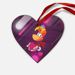 Деревянная игрушка Сердце Rayman держит сердце в руках