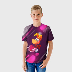 Детская футболка 3D Rayman держит сердце в руках - фото 2