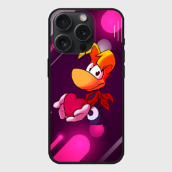 Чехол силиконовый для Apple iPhone 15 Pro матовый Rayman держит сердце в руках