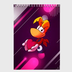 Скетчбук Rayman держит сердце в руках