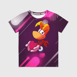 Детская футболка 3D Rayman держит сердце в руках