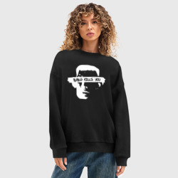 Женский свитшот oversize без начеса хлопок Bablo kills - фото 2