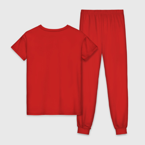 Женская пижама хлопок Сегодняшнее хорошее настроение спонсируется бильярдом и пивом, цвет красный - фото 2