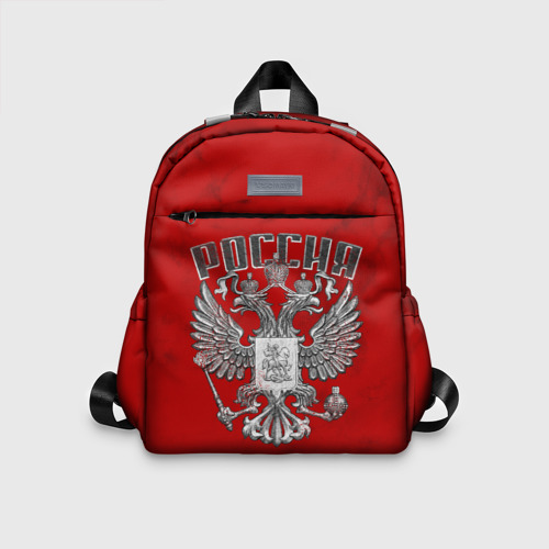Детский рюкзак 3D Герб России красный