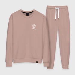 Женский костюм хлопок Любовь Иероглиф