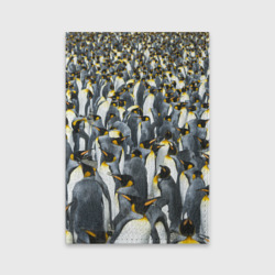 Обложка для паспорта матовая кожа Пингвины Penguins