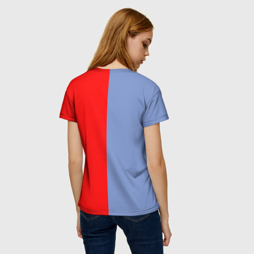 Женская футболка 3D с принтом Cuphead  and Magmen\Cuphead Show, вид сзади #2