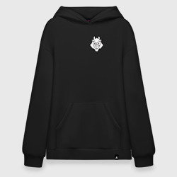 Худи SuperOversize хлопок Небольшой логотип G2