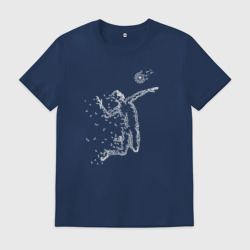 Мужская футболка хлопок Волейбольный удар