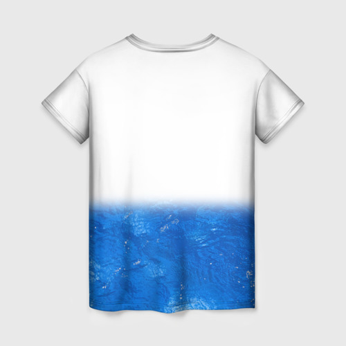 Женская футболка 3D Спортивное плавание Aqua sport, цвет 3D печать - фото 2