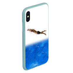 Чехол для iPhone XS Max матовый Спортивное плавание Aqua sport - фото 2