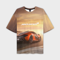 Мужская футболка oversize 3D McLaren - легендарная гоночная команда