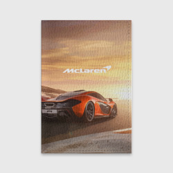 Обложка для паспорта матовая кожа McLaren - легендарная гоночная команда