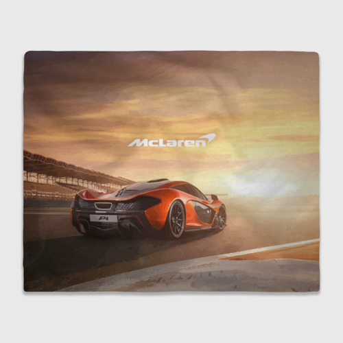 Плед 3D McLaren - легендарная гоночная команда, цвет 3D (велсофт)