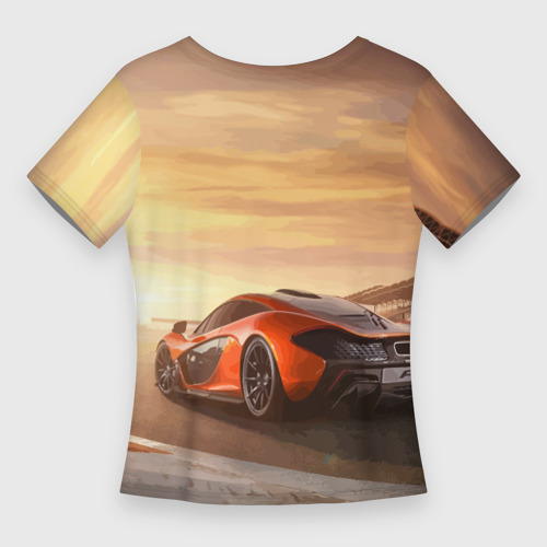 Женская футболка 3D Slim McLaren - легендарная гоночная команда, цвет 3D печать - фото 2