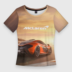 Женская футболка 3D Slim McLaren - легендарная гоночная команда