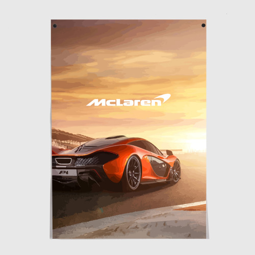 Постер McLaren - легендарная гоночная команда