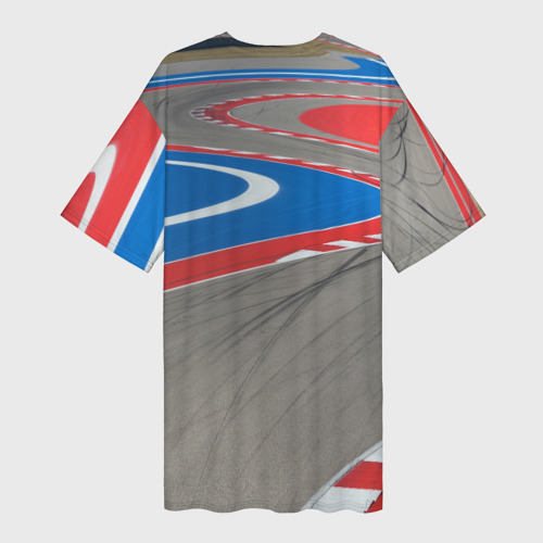 Платье-футболка 3D McLaren Racing Route, цвет 3D печать - фото 2