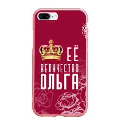 Чехол для iPhone 7Plus/8 Plus матовый Её величество Прекрасная Ольга
