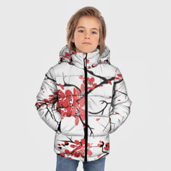 Зимняя куртка для мальчиков 3D Распустившиеся цветы - фото 2