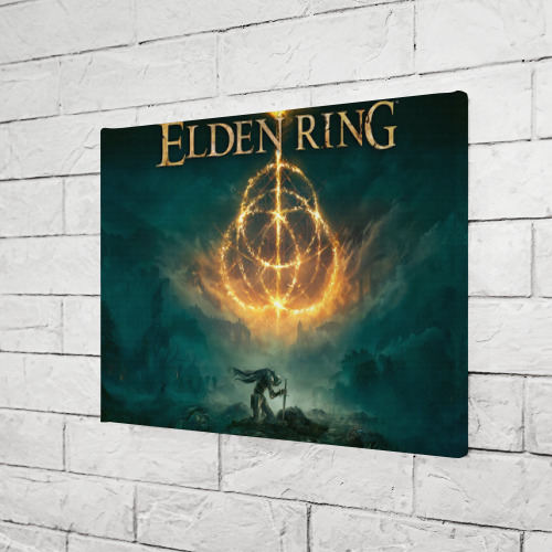 Холст прямоугольный Один на поле боя Elden Ring, цвет 3D печать - фото 3