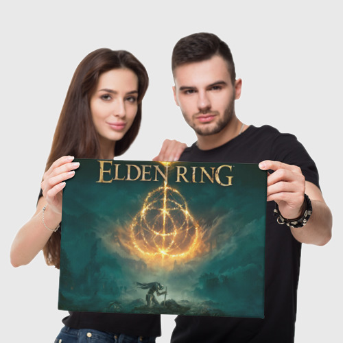 Холст прямоугольный Один на поле боя Elden Ring, цвет 3D печать - фото 5