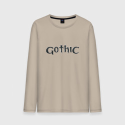 Мужской лонгслив хлопок Gothic logo
