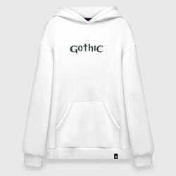 Худи SuperOversize хлопок Gothic logo