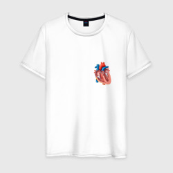 Мужская футболка хлопок Анатомия Сердце