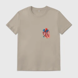 Мужская футболка хлопок Анатомия Сердце