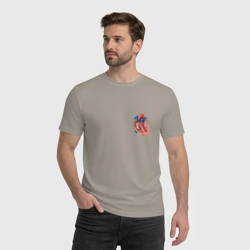 Мужская футболка хлопок Анатомия Сердце - фото 2