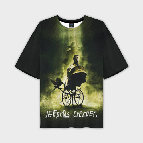 Мужская футболка oversize 3D Poster Jeepers Creepers, цвет 3D печать