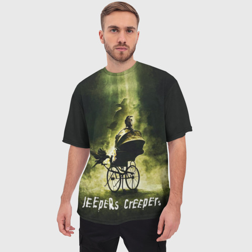 Мужская футболка oversize 3D Poster Jeepers Creepers, цвет 3D печать - фото 3