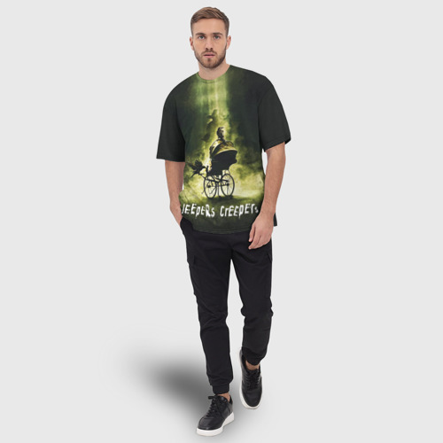 Мужская футболка oversize 3D Poster Jeepers Creepers, цвет 3D печать - фото 5