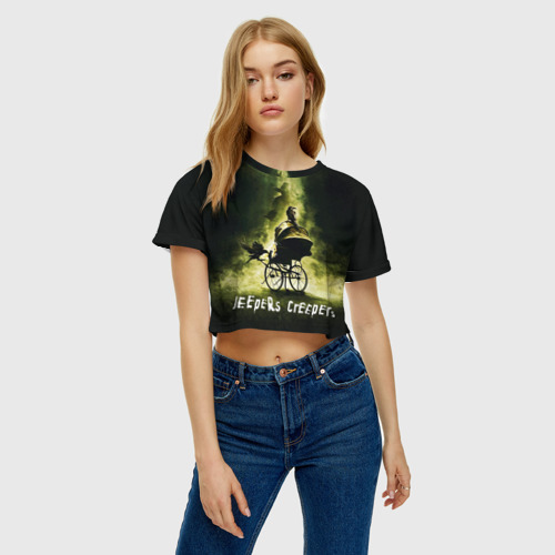 Женская футболка Crop-top 3D Poster Jeepers Creepers, цвет 3D печать - фото 3