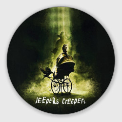 Круглый коврик для мышки Poster Jeepers Creepers