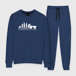 Женский костюм хлопок Эволюция в мужика