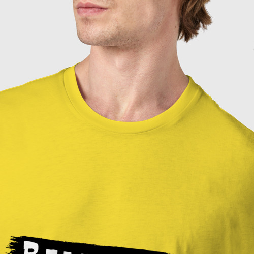 Мужская футболка хлопок Gachimuchi имена Владислав, цвет желтый - фото 6