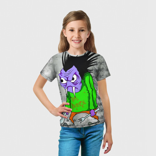 Детская футболка 3D Голодяка рисунок, цвет 3D печать - фото 5
