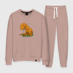 Женский костюм хлопок Foiled Again - динозавр на скакалке 