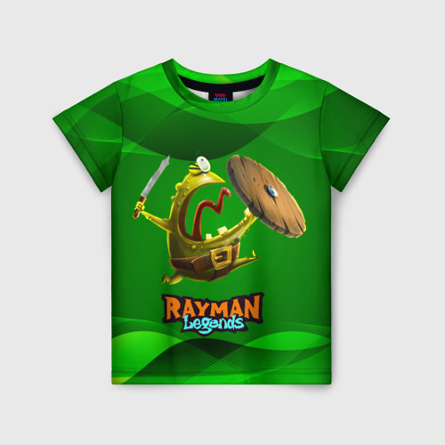 Детская футболка с принтом Rayman    Legends, вид спереди №1