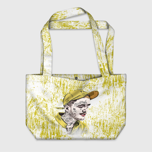 Пляжная сумка 3D Lil Peep CryBaby Yellow Лил Пип