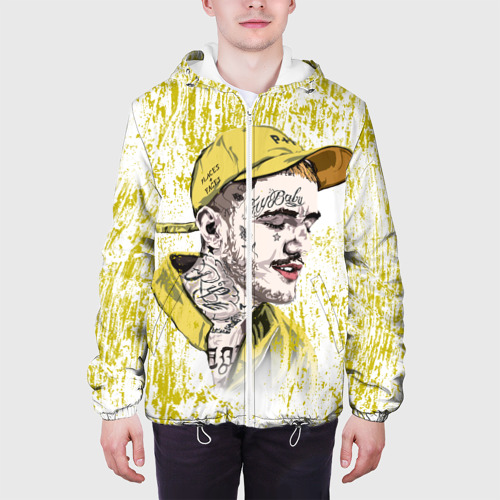 Мужская куртка 3D Lil Peep CryBaby Yellow Лил Пип, цвет 3D печать - фото 4