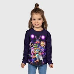 Детский лонгслив 3D Five Nights at Freddy's: Security Breach персонажи - фото 2