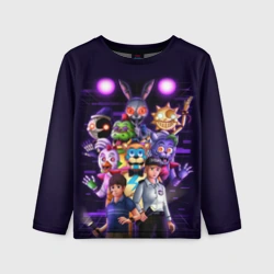 Детский лонгслив 3D Five Nights at Freddy's: Security Breach персонажи