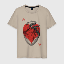 Черви огромное сердце – Мужская футболка хлопок с принтом купить со скидкой в -20%