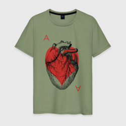 Черви огромное сердце – Мужская футболка хлопок с принтом купить со скидкой в -20%