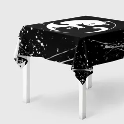 Скатерть 3D Инь Янь котики брызги и ничего лишнего