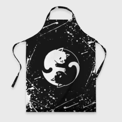 Фартук 3D Инь Янь котики брызги и ничего лишнего